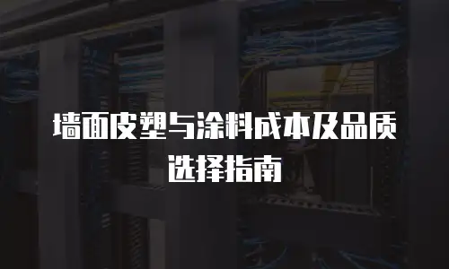 墙面皮塑与涂料成本及品质选择指南