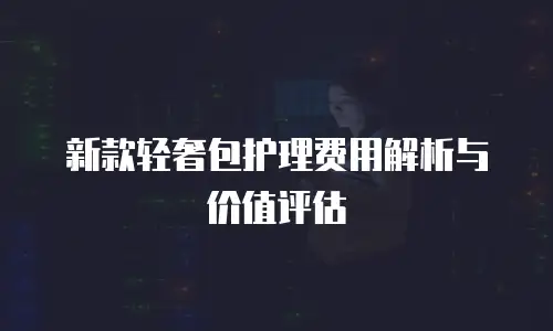 新款轻奢包护理费用解析与价值评估