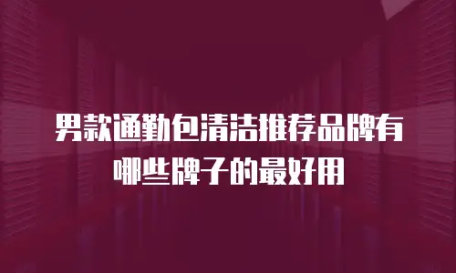 男款通勤包清洁推荐品牌有哪些牌子的最好用