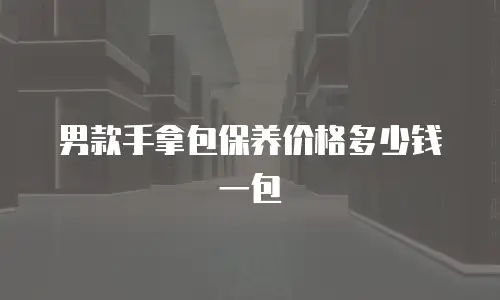男款手拿包保养价格多少钱一包