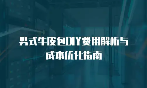 男式牛皮包DIY费用解析与成本优化指南