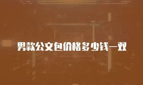 男款公文包价格多少钱一双