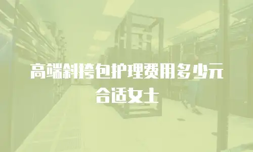 高端斜挎包护理费用多少元合适女士