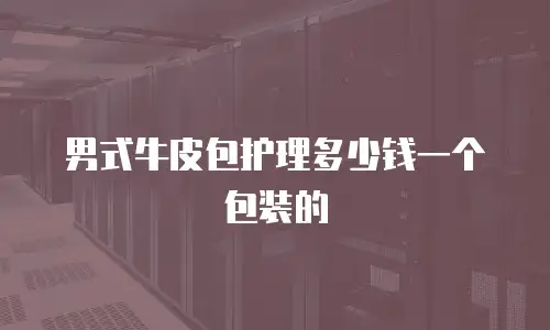 男式牛皮包护理多少钱一个包装的