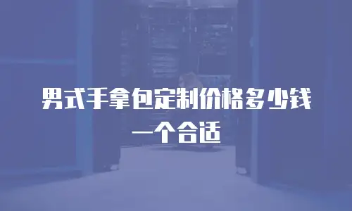 男式手拿包定制价格多少钱一个合适