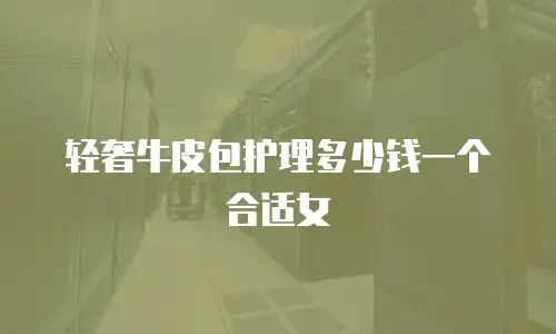 轻奢牛皮包护理多少钱一个合适女