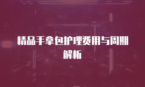 精品手拿包护理费用与周期解析