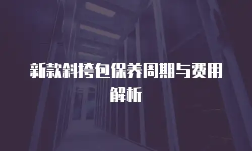 新款斜挎包保养周期与费用解析