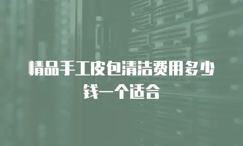 精品手工皮包清洁费用多少钱一个适合