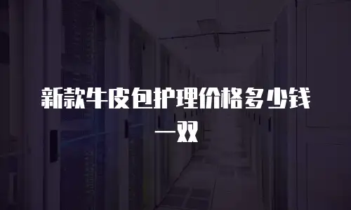 新款牛皮包护理价格多少钱一双