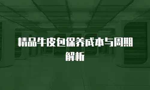 精品牛皮包保养成本与周期解析