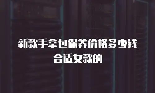 新款手拿包保养价格多少钱合适女款的