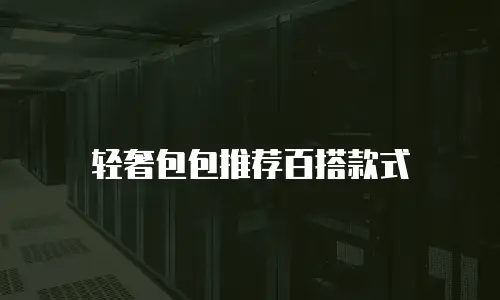 轻奢包包推荐百搭款式
