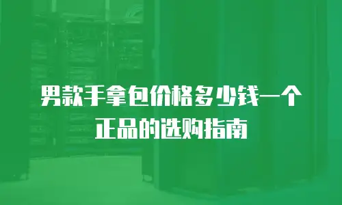 男款手拿包价格多少钱一个正品的选购指南