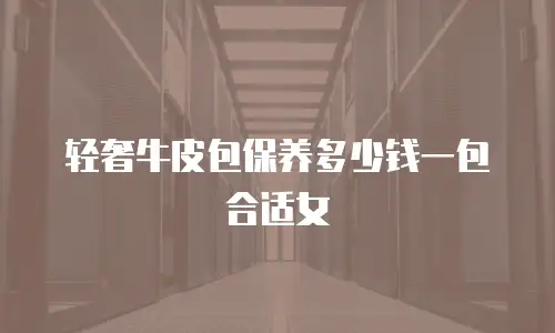 轻奢牛皮包保养多少钱一包合适女