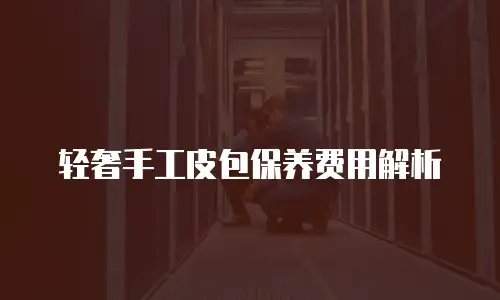 轻奢手工皮包保养费用解析