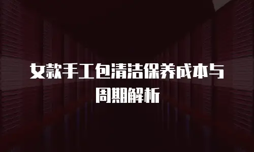女款手工包清洁保养成本与周期解析