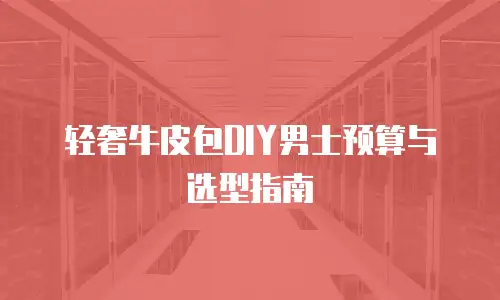 轻奢牛皮包DIY男士预算与选型指南