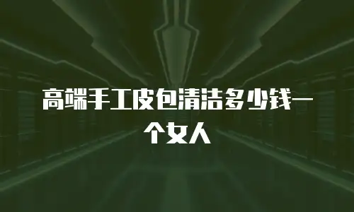 高端手工皮包清洁多少钱一个女人