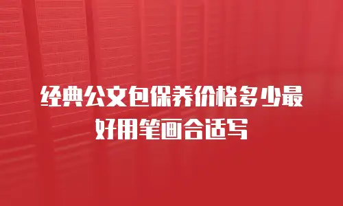经典公文包保养价格多少最好用笔画合适写