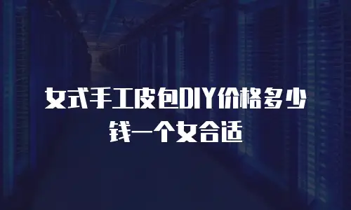 女式手工皮包DIY价格多少钱一个女合适