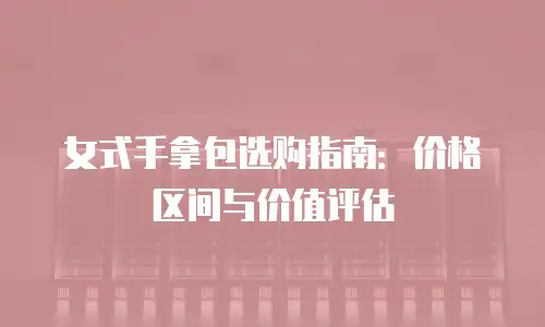 女式手拿包选购指南：价格区间与价值评估