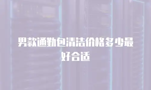 男款通勤包清洁价格多少最好合适