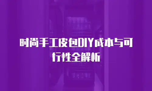 时尚手工皮包DIY成本与可行性全解析