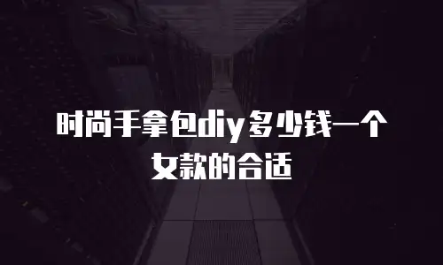时尚手拿包diy多少钱一个女款的合适