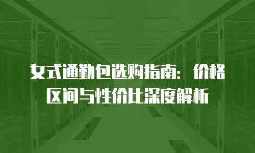 女式通勤包选购指南：价格区间与性价比深度解析