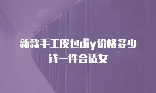 新款手工皮包diy价格多少钱一件合适女
