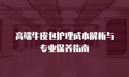高端牛皮包护理成本解析与专业保养指南