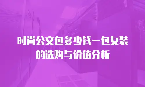 时尚公文包多少钱一包女装的选购与价值分析