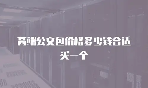 高端公文包价格多少钱合适买一个