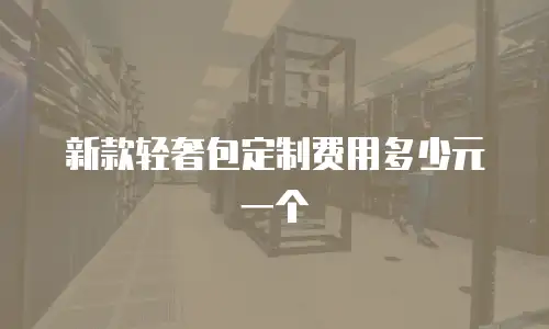新款轻奢包定制费用多少元一个