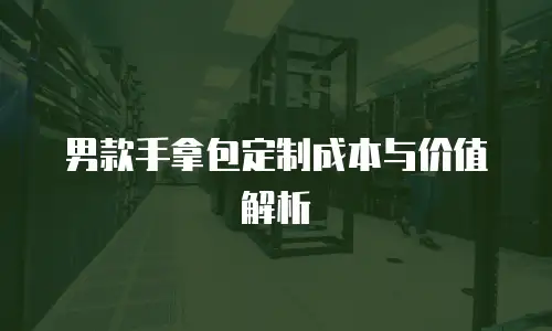 男款手拿包定制成本与价值解析