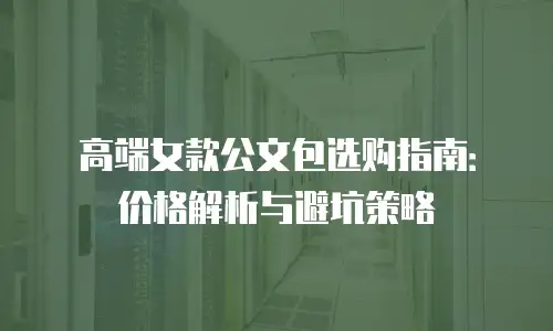 高端女款公文包选购指南：价格解析与避坑策略