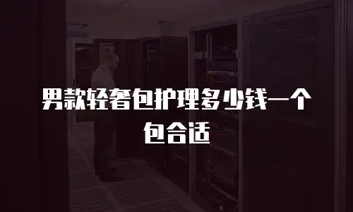 男款轻奢包护理多少钱一个包合适