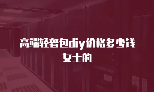 高端轻奢包diy价格多少钱女士的