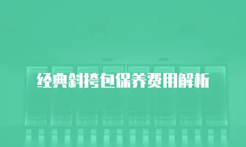 经典斜挎包保养费用解析