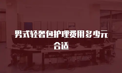 男式轻奢包护理费用多少元合适