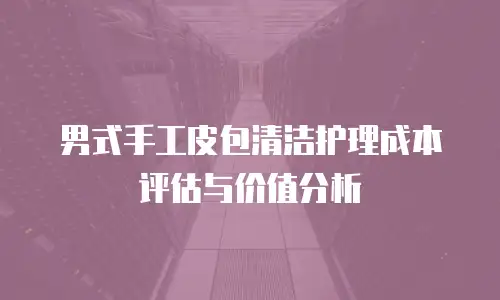 男式手工皮包清洁护理成本评估与价值分析