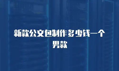 新款公文包制作多少钱一个男款
