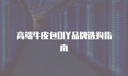 高端牛皮包DIY品牌选购指南