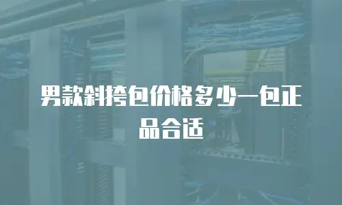 男款斜挎包价格多少一包正品合适