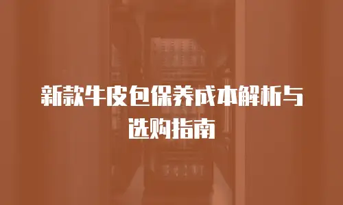 新款牛皮包保养成本解析与选购指南