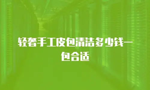 轻奢手工皮包清洁多少钱一包合适