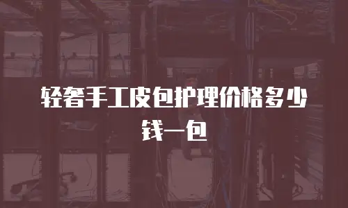 轻奢手工皮包护理价格多少钱一包