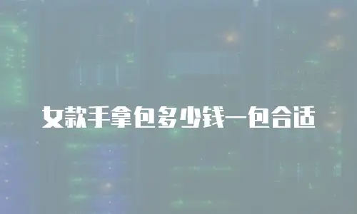 女款手拿包多少钱一包合适