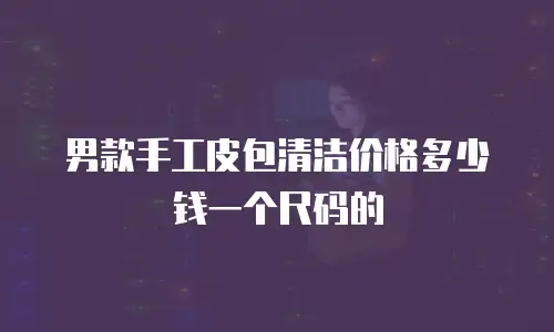 男款手工皮包清洁价格多少钱一个尺码的